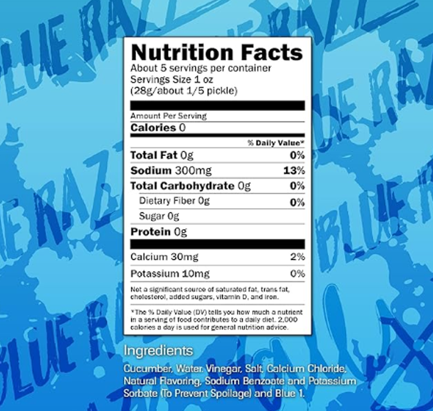 Warheads Extreme Sour Blue Raspberry Pickle