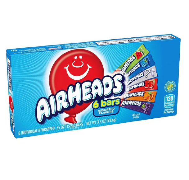 Airheads 6 Bar Theatre Box - Candywrap.nl