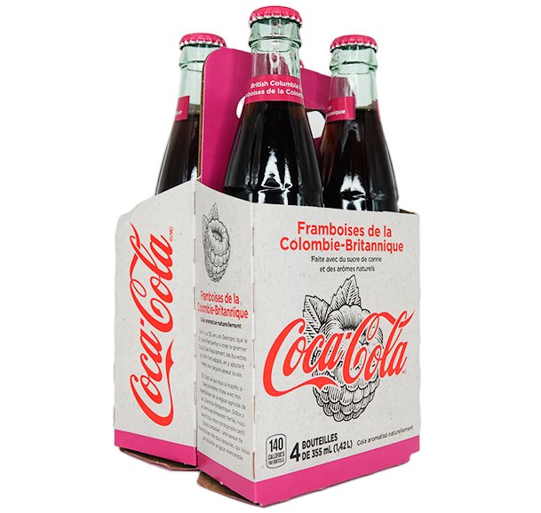 Coca Cola Raspberry (4 x 355ml) - Candywrap.nl