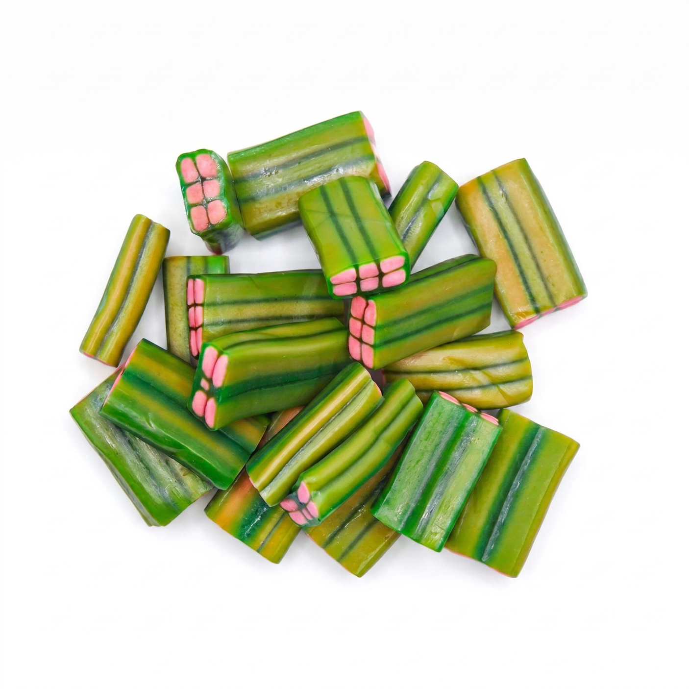 Dulceplus Watermelon Bricks 1kg voordeelzak Spaans halal watermeloen blokjes snoep
