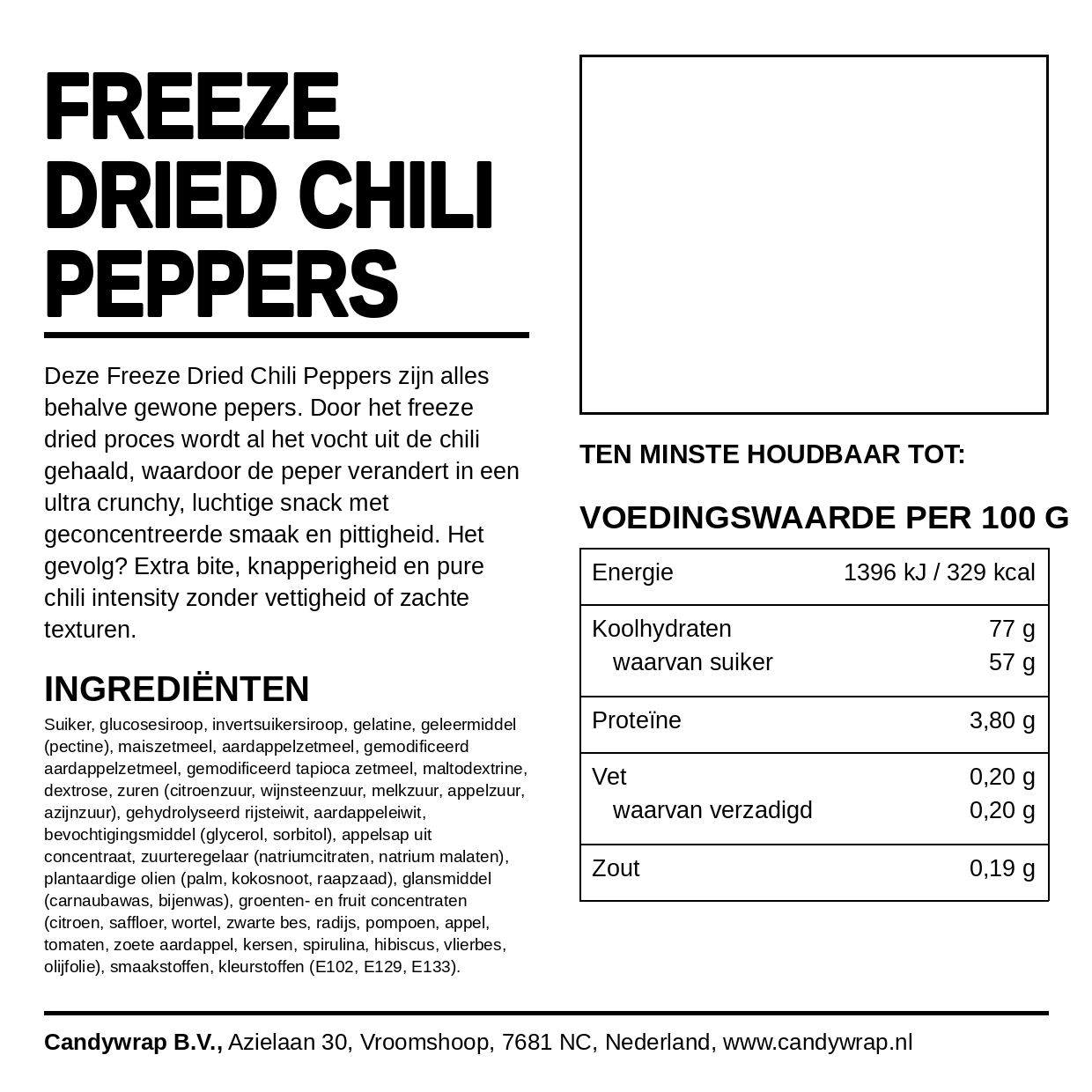 Freeze Dried Chili Peppers - Candywrap.nl