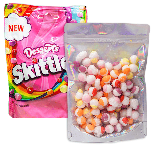 Freeze Dried Skittles Dessert Bundle - Candywrap.nl