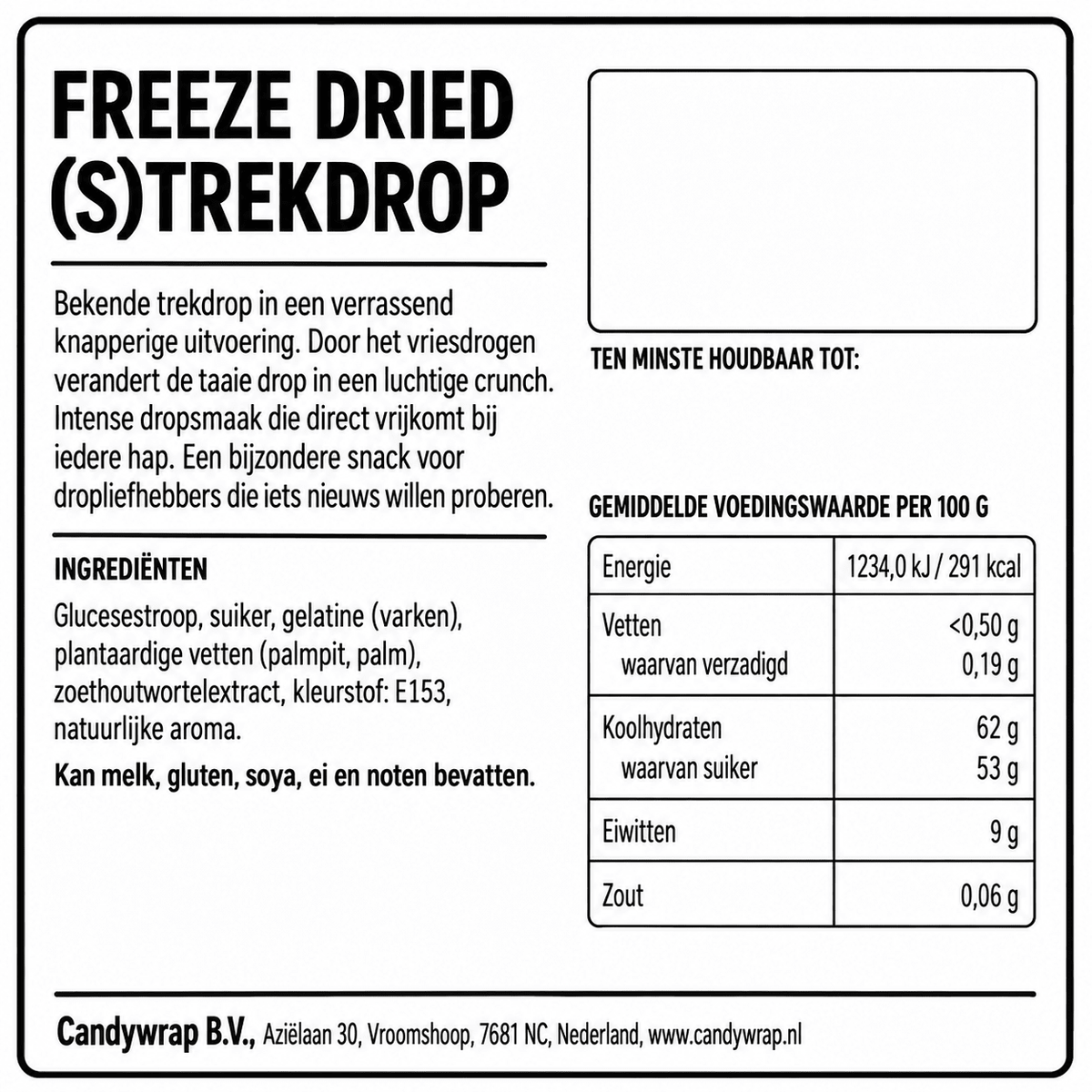 Freeze Dried (s)Trekdrop - Candywrap.nl