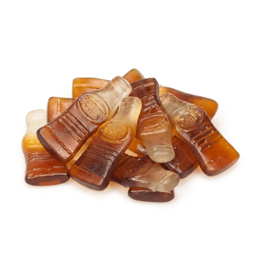 Haribo Colafles groot voordeelzak XL chewy cola flesjes fruit gum snoep schepsnoep online