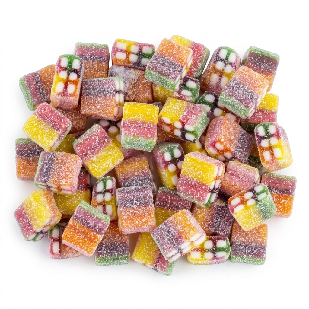 Haribo Rainbow Pixel F!ZZ voordeelzak bruisende fruit pixel blokjes snoep schepsnoep online kopen