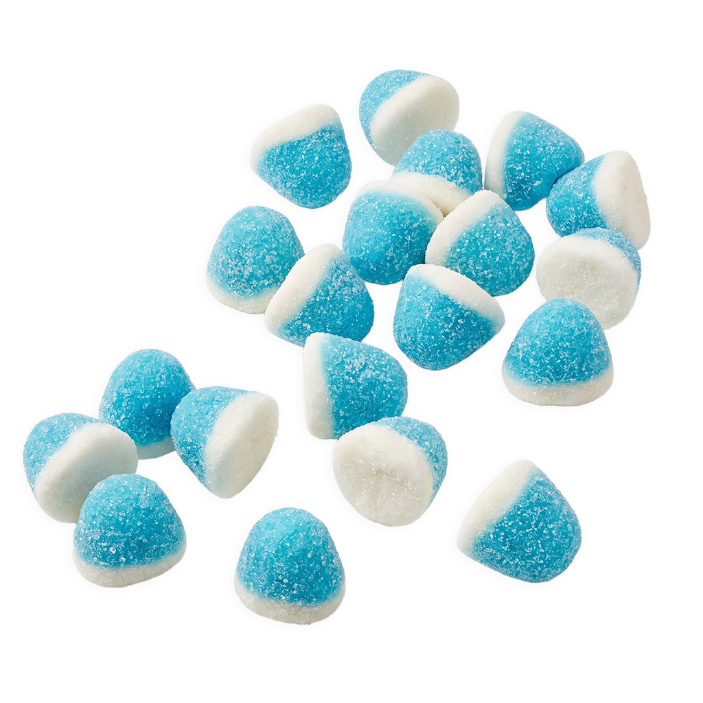 Geboortesnoep blauw van Damel, Blue Kisses voordeelzak met blauwe chewy kusjes