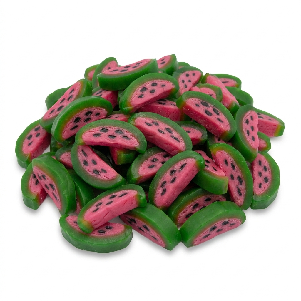 Vidal Filled Watermelon Slices, groen rode gezuurde watermeloen partjes met vulling