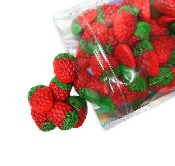 Jelly Filled Wild Strawberries - Candywrap.nl