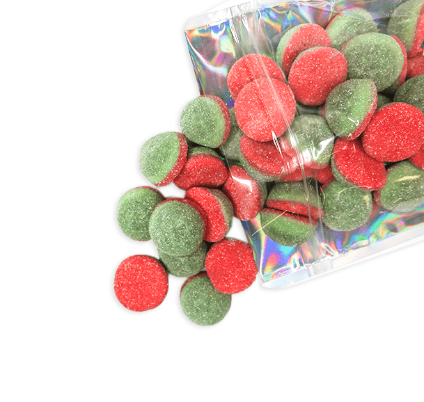 Light Sour Jelly Filled Watermelon - Candywrap.nl