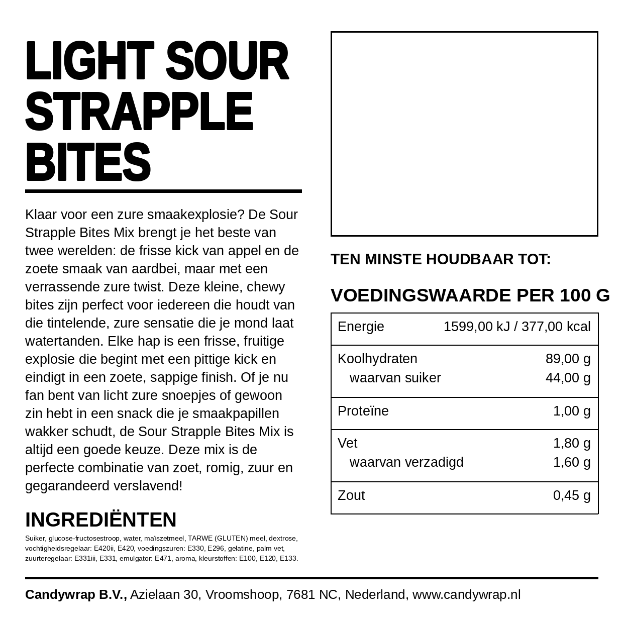 Light Sour Strapple Bites - Candywrap.nl