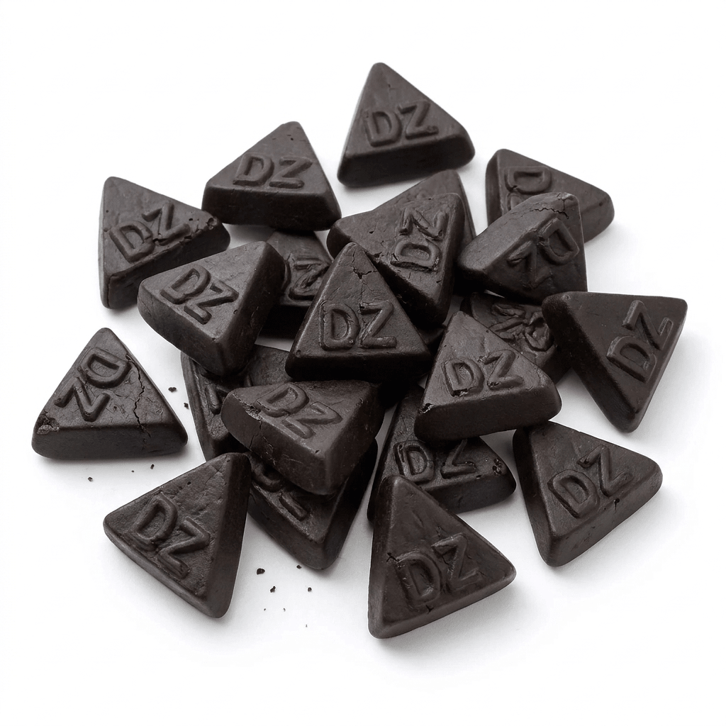 Meenk Dubbel Zoute Driehoekjes 1kg voordeelzak hard salmiak drop Hollands online