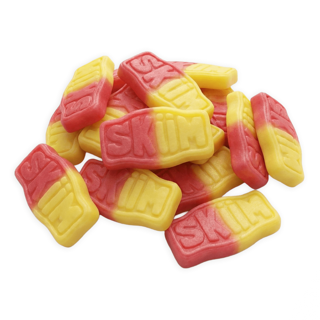 Sküm Strawberry Banana voordeelzak Zweeds schuim snoep met aardbei banaan smaak schepsnoep online