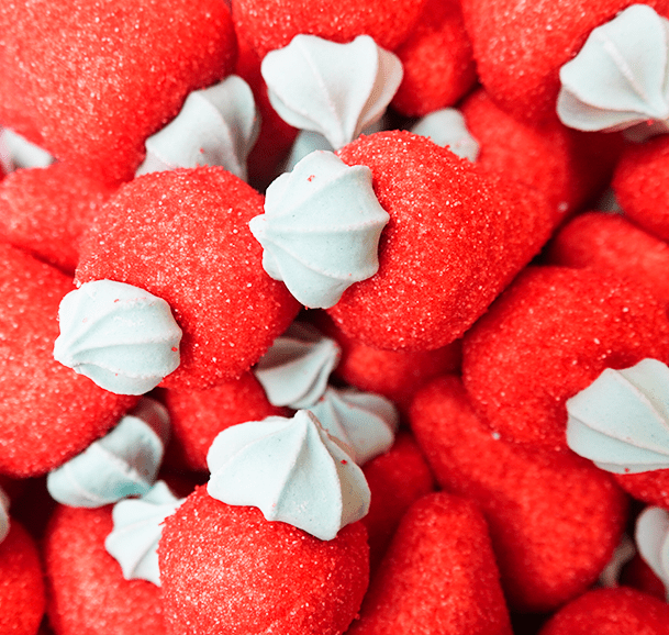 Sour Fizzy Strawberry Marshmallows - Candywrap.nl
