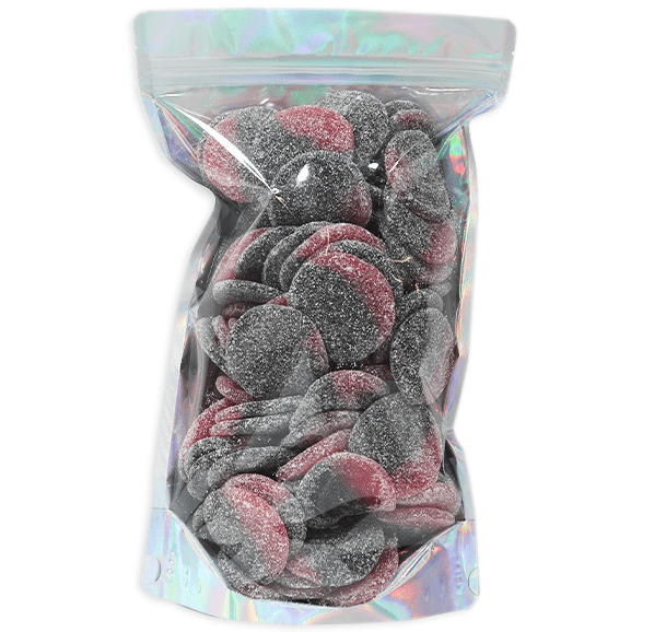Sour Raspberry Drop Coins - Candywrap.nl