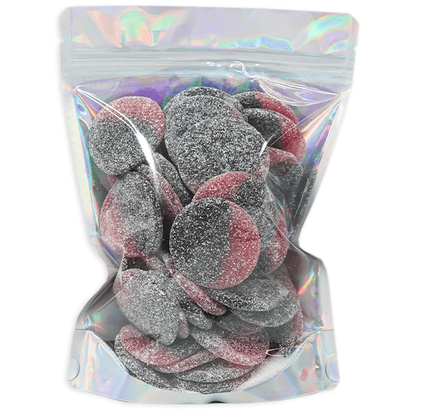 Sour Raspberry Drop Coins - Candywrap.nl