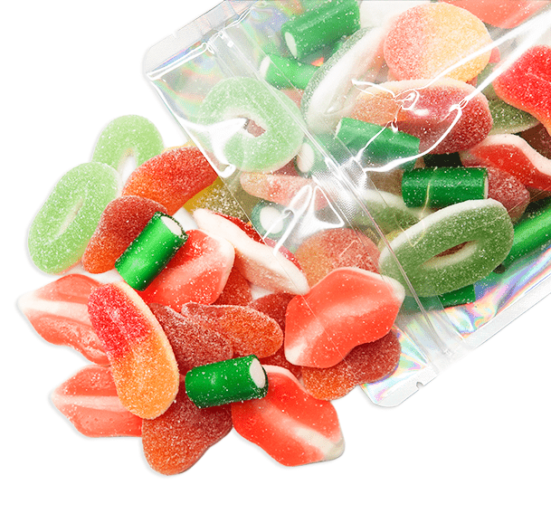 Sweet & Sour Apple Peach Mix - Candywrap.nl