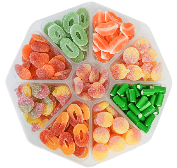 Sweet & Sour Apple Peach Platter - Candywrap.nl