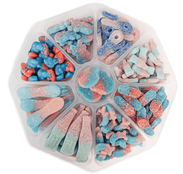Sweet & Sour Bubbilicious Platter - Candywrap.nl
