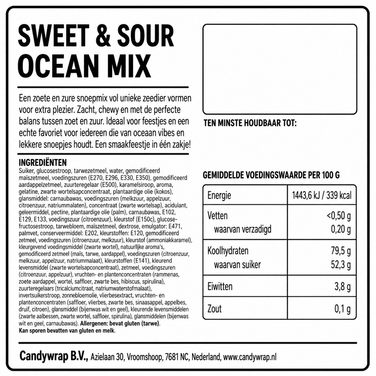 Sweet & Sour Ocean Mix - Candywrap.nl