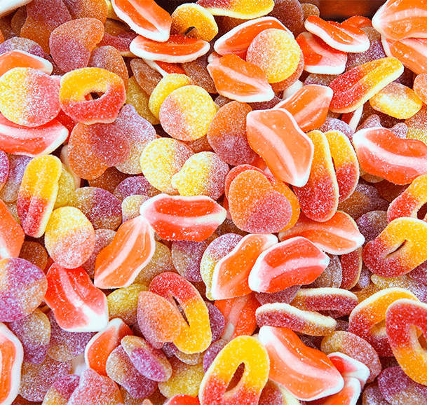 Sweet & Sour Peach Mix - Candywrap.nl