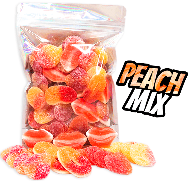 Sweet & Sour Peach Mix - Candywrap.nl