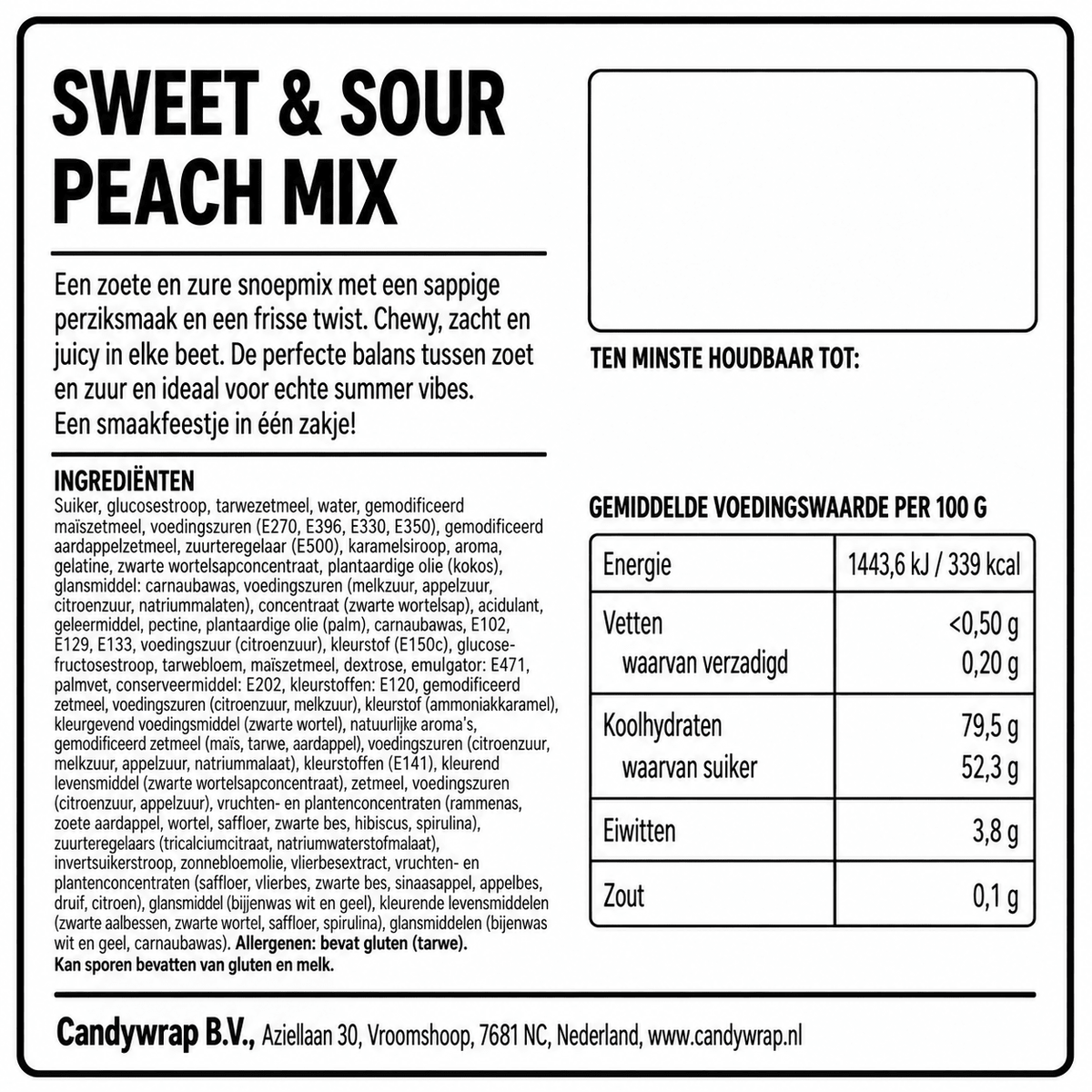 Sweet & Sour Peach Mix - Candywrap.nl