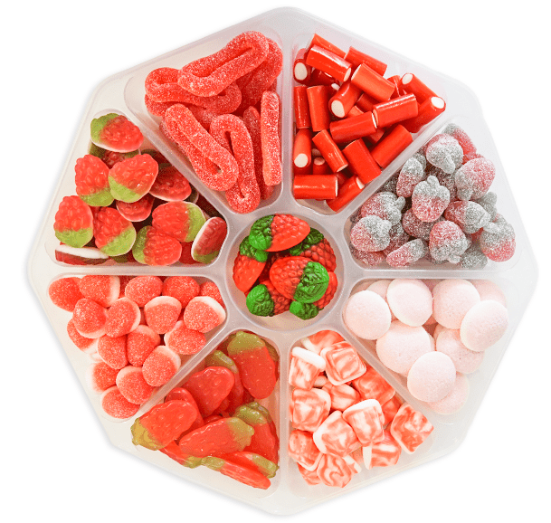 Sweet & Sour Strawberry Platter - Candywrap.nl