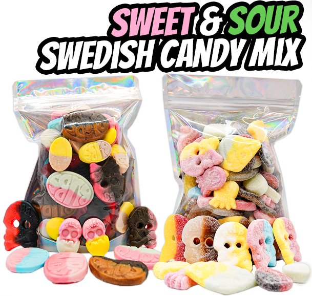 Sweet & Sour Swedish Candy Mix Bundle - Candywrap.nl