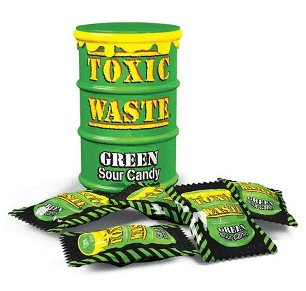 Toxic Waste Green Sour Candy - Candywrap.nl