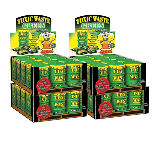 Toxic Waste Green Sour Candy - Candywrap.nl