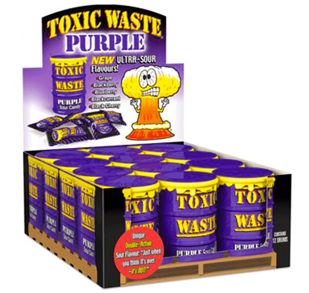 Toxic Waste Purple Sour Candy - Candywrap.nl