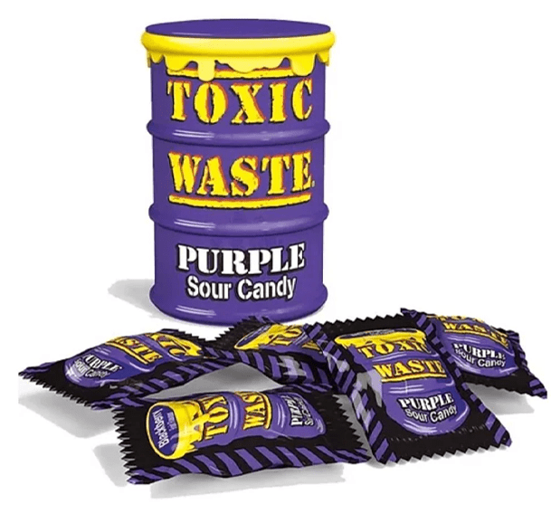Toxic Waste Purple Sour Candy - Candywrap.nl