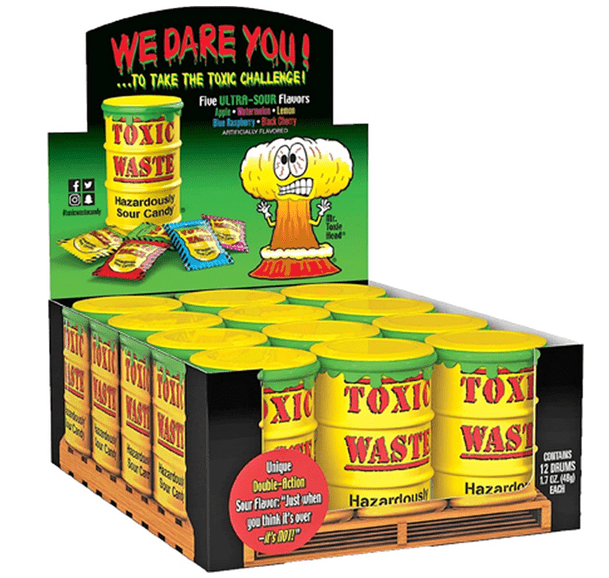 Toxic Waste Yellow Drum - Candywrap.nl