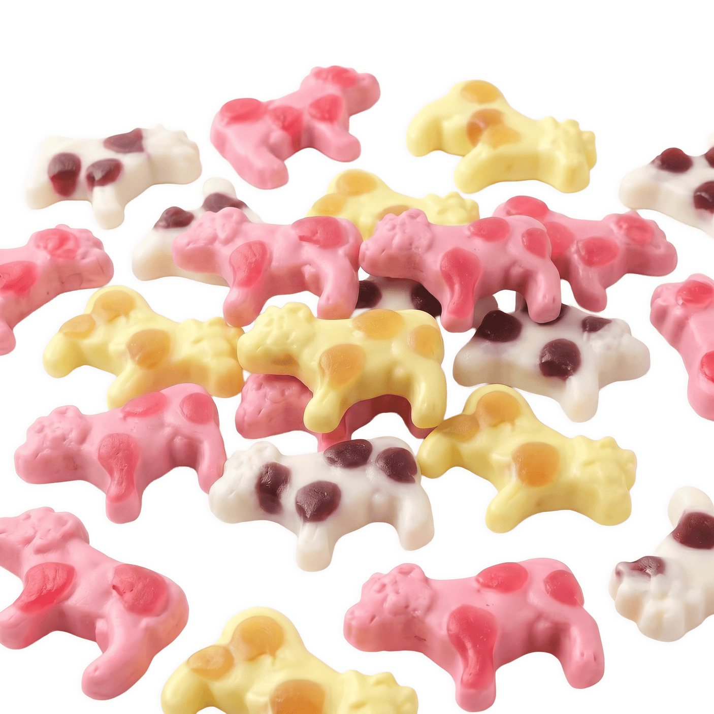 Trolli Cows voordeelzak met zachte zwart-witte koeien snoep gummies
