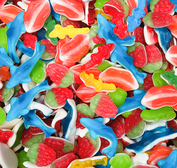 White Bottom Mix - Candywrap.nl