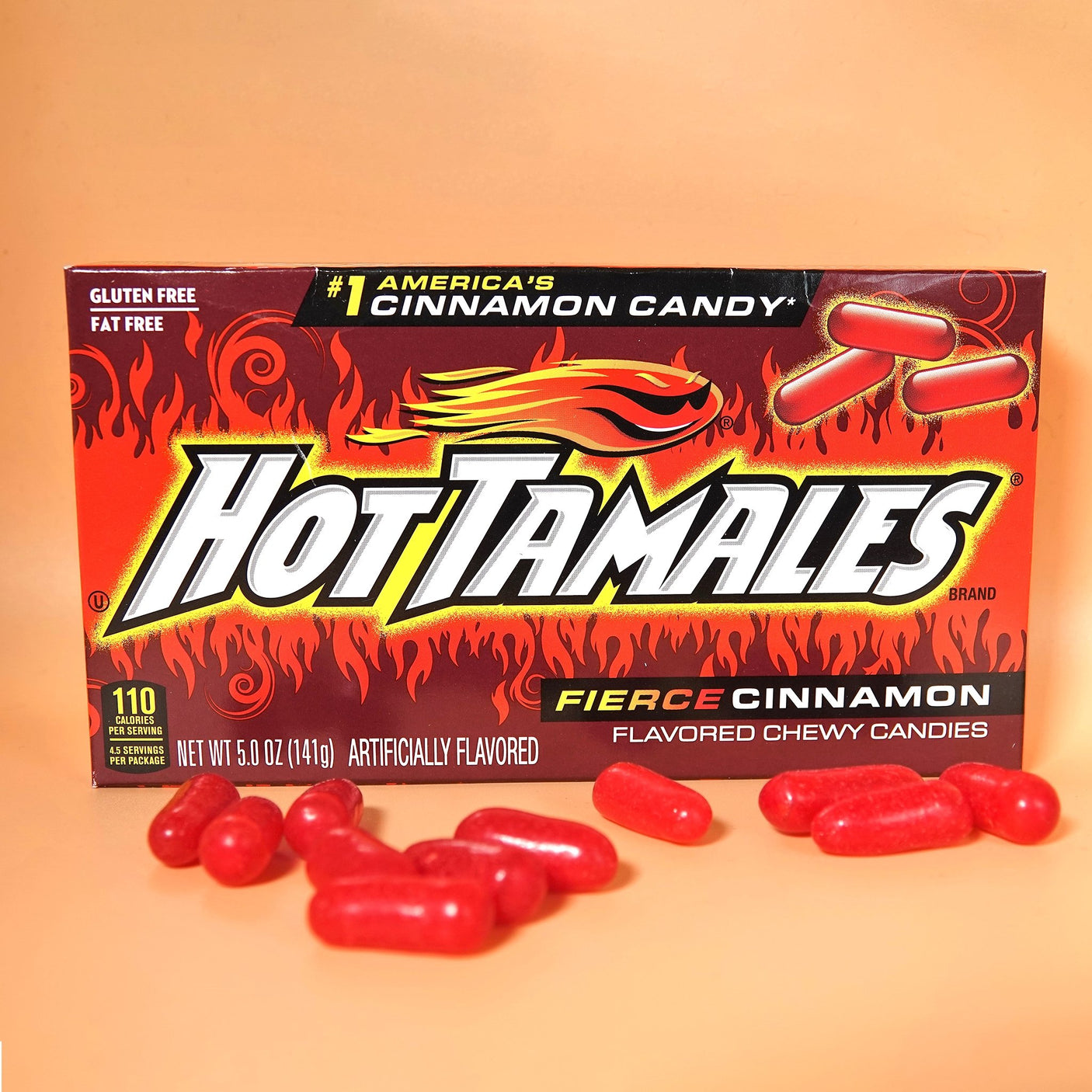 Hot Tamales Fierce Cinnamon - Candywrap.nl