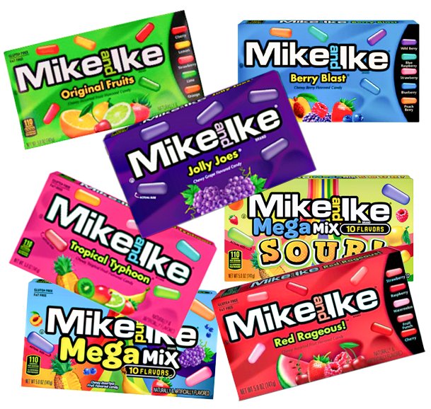 Mike and Ike Bundle (7 x 141g) - Candywrap.nl