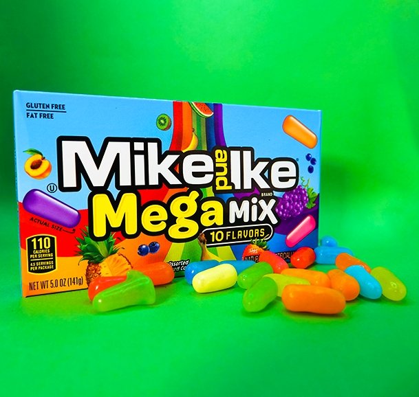 Mike & Ike 10 Flavors Megamix - Candywrap.nl