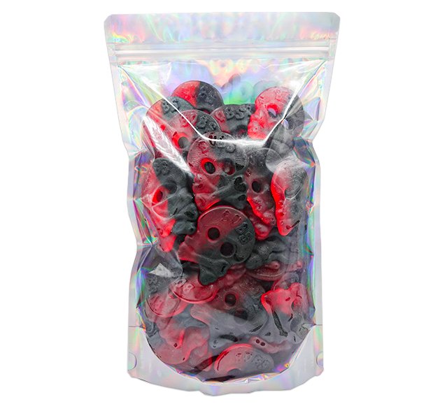 Raspberry Double Flavor Skulls - Candywrap.nl