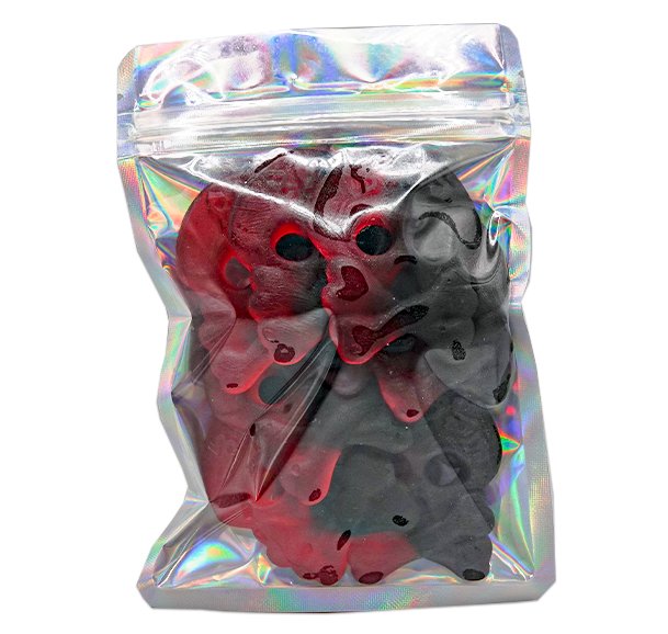 Raspberry Double Flavor Skulls - Candywrap.nl
