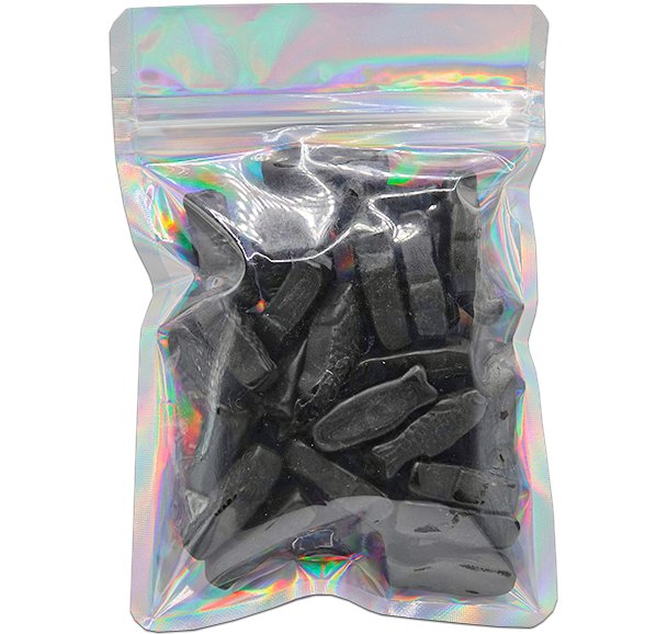 Salty Licorice Fishes - Candywrap.nl