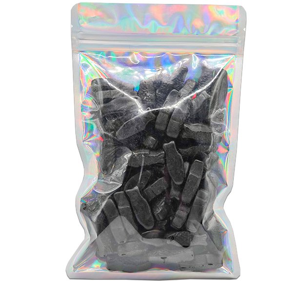 Salty Licorice Fishes - Candywrap.nl