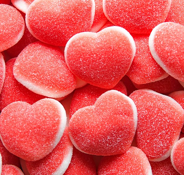 Sugared Hearts - Candywrap.nl