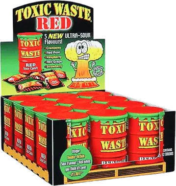 Boîte en vrac Toxic Waste Red Drum (paquet de 12)