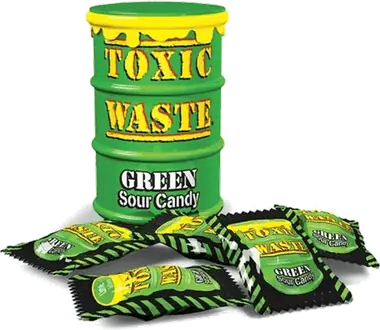 Toxic Waste Green Sour Candy