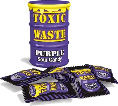 Toxic Waste Purple Sour Candy