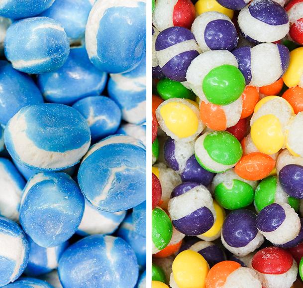 Zoete en zure freeze dried candy - Candywrap.nl
