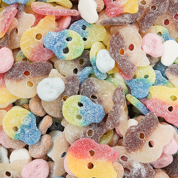 Sour Skull Mix - zuur snoep met schedels - Candywrap.nl