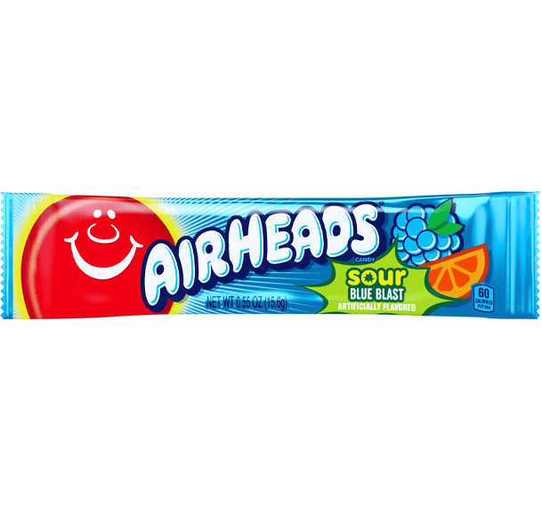 Airheads Sour Blue Blast - Candywrap.nl