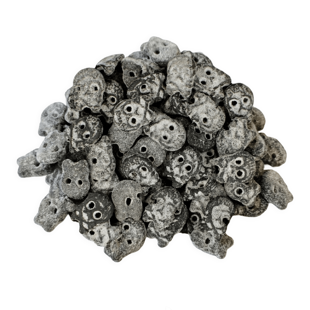 BUBS Salty Mini Skulls voordeelzak met mini zoute drop schedels snoep